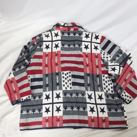 NEW IDENTITY Stars and Stripes Cardigan Sweater - Picture 4 of 7